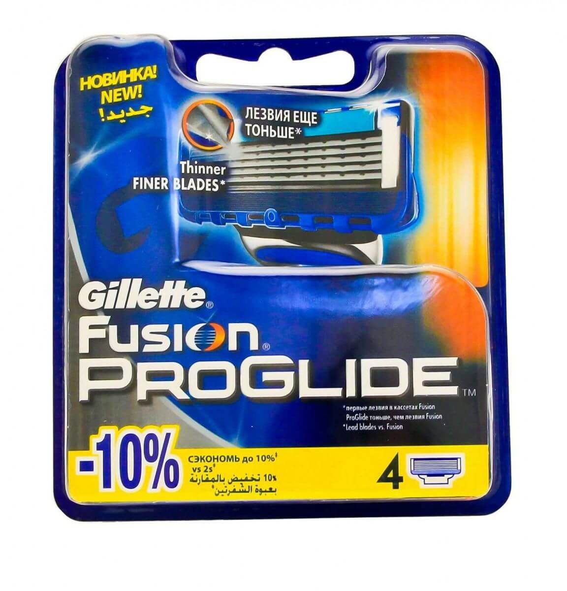 GILLETTE - FUSION PROGLIDE MANUAL BLADE (4 PIECES)