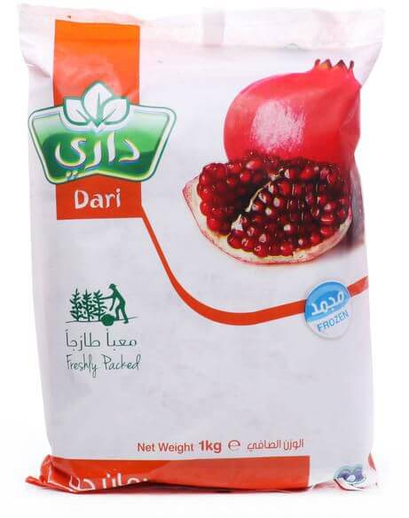 Dari Frozen Pomegranate Kernels 1Kg