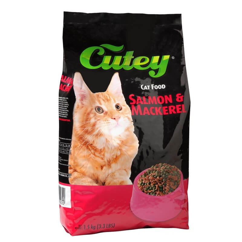Cutey Cat Food Salmon Mackerel 1.5kg