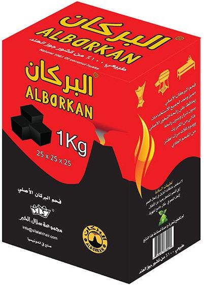 ALBORKAN CHARCOAL NATURAL FROM COCONUT 1Kg
